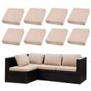 SUKAIKEQA Outdoor Cushion Covers Set,14PCS Patio Furniture Couch Seat Slipcovers, Replacement for Sofa Sectional Chair(Cover，Only)