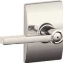 SCHLAGE F40 LAT 618 CEN Latitude Lever with Century Trim Bed and Bath, Polished Nickel (Privacy)