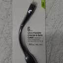 CELLCandy Ultra Flexible 6inch Charge and Sync USB-to-Micro USB Cable - Black