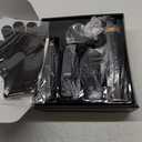 5 in 1 Blow Dryer Brush, Upgrade Hair Dryer Brush Air Curler Air Curling Wrap Styler, Detachable Hot Air Brush Negative Ion Curling Brush Iron, Hair Styling Tools for Drying Curling Straightening (Black Gold)