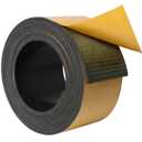 DGSL Neoprene Rubber Sheet Self Adhesive, 2" W x 1/8" T x 10' L Solid Rubber Sheets, Rolls & Strips for DIY Gaskets Crafts, Pads, Protection, Supports, Leveling, Anti-Vibration, Anti-Slip