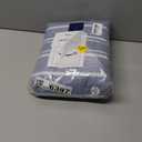 Duvet Cover Twin/Twin XL Size - Extra Soft Twin/Twin XL Size Duvet Cover - Lightweight, Breathable & Cozy w/ Zipper Closures and Ties - 68" x 90" Inches - (Blue Stripes 3) Comforter Not Included