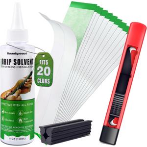 Regripping Fits 20 Golf Clubs Professional Golf Grip Kit, Inlcudes 5 oz Solvent and 20 Double Coated Tapes, Hook Knife, Rubber Vise Clamp