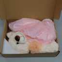 Cisina Quinceanera Doll Quince Teddy Bear with Dress, Quinceanera Decorations Gifts, OSO De Peluche para 15 Años Con Vestido, Centro De Mesa Muñecas para 15 Años Quinceañeras (Pink)