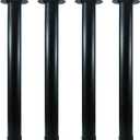 QLLY 20 inch Adjustable Metal Bench Legs, Coffee Table Leg, End Table Leg, Furniture Leg Set, Set of 4 (Black)