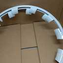 Wheel Rim Protect for Tesla Model Y 21" (2020-2024), Easy-Install Hubcaps Wheel Cover, Scratch-Resistant Car Tire Trim Rings, Stylish Design for Induction Wheels, Peal White 4Pcs Model Y Accessories, 2020-2024 Model Y 21in