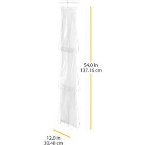 Whitmor Hanging Boot File - Hanging Storage for Men's and Woman's Boots - 3 Pair