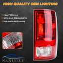 Tail Light Halogen Type Compatible With 2009-2018 Dodge Ram 1500 2500 3500 NON-LED Model Driver and Passenger Side Taillight Rear Lamp Assembly with Bulbs # 55277415AD 55277414AE