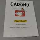 GIVERARE Placemats Set of 4, Heat-Resistant Woven Vinyl Placemat, Non-Slip Washable PVC Table Mat, Easy to Clean Premium Plastic Mats for Dining, Kitchen Table (Light Blue)