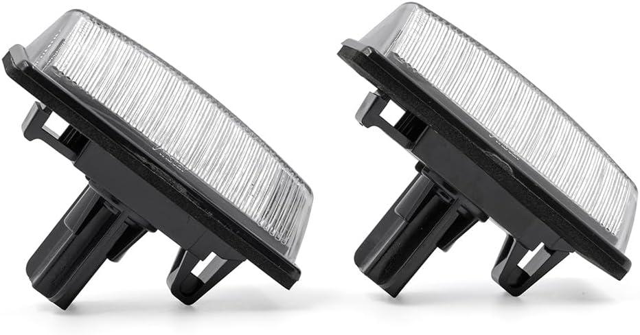 LED License Plate Light Assembly for 2013-2018 Nissan Altima Pathfinder, 2014-2019 Nissan Sentra Versa Note, OEM Replacement 6000K Xenon White Error Free Led Tag Lights Kit