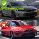 STSEV01 Front Bumper Lip Splitter Spoiler Fit for Honda Civic Hatchback/Sedan/LX/Sport/Si/Hybrid/Touring 2025 2026, 3pcs Air Dam Chin Body Kit Underbody Lip Accessories (Gloss Black)