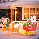 3 PCS Lighted Christmas Reindeer Family Set Holiday Decoration with 255 Lights