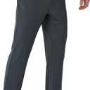 LETAOTAO 32/34/36/38 Inseam Tall Mens Joggers Sweatpants Extra Long Zipper Pockets Athletic Gym Track Pants (Large, Dark Grey)