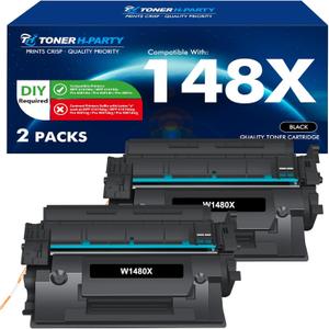 INK ESALE 148X 148A Toner Cartridge Black (with Chip) High Yield Compatible Replacement for HP 148A 148X W1480A W1480X for HP Pro 4001n 4001dn 4001dw MFP 4101fdn 4101fdw Printer (1 Pack)