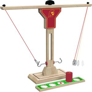 Wild Sports NCAA Wooden Ring Swing Battle - Head-to-Head Ring Toss Hook & Ring Game for College Football Fans