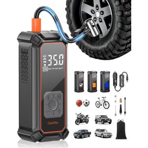 OlarHike Cordless Tire Inflator Portable Air Compressor, 150PSI Dual Mode, 5400mAh Auto Air Pump for Car Tires, Motorcycle, Bicycle, Smart Electric Pump with LED Light & Digital Pressure Gauge