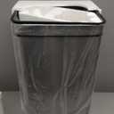 iTouchless 13 Gallon Patented Sensor Trash Can with AC Adapter & Odor Filter, Original Inventor 50L Automatic Kitchen Garbage Bin, Fingerprint-Proof Stainless Steel, Pet-Proof Lock, Soft-Close, Silver
