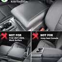 Center Console Cover for 2021-2026 Ford F150 Accessories, Vinyl Leather Middle Armrest Cusion Protector, Anti-Scratch, Bucket Seat Only(not for Work Station)