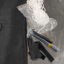 Garvee 10'x10' Pop-Up Canopy Tent with 4 Sidewalls - Portable Instant Commercial Canopy with Stakes, Ropes & Sandbags for Market, Patio & Camping, Black