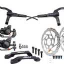 JGbike Shimano MT200 MTB Hydraulic Disc Brake Set for Mountain Bike Bicycle MTB XC Trail, e-Bike, Fat Bike, The Best Upgrade kit for Mechanical Disc Brake