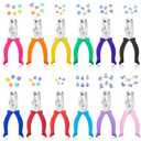 Lothee 12 Pcs Hole Punch Shapes Single Hole Paper Punchers for Crafts Handheld Metal Punch with Grip 1/4" 3/16" 5/16" 1/8" 1/16" Flower Heart Star Round Square Triangle DIY Tags Ticket Scrapbook