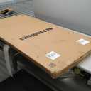 No Pawblems 55" Extra Tall Pet Gate with Adjustable Cat Door, 29-43" Auto Close Dog Gate, NO Drilling Pressure Mounted for Doorways/Hallways, 1.37" Narrow Bar Spacing, Black