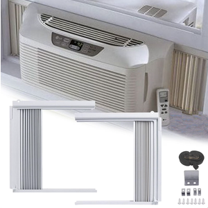 Window Air Conditioner Side Panels, Ac Window Seal Kit Window Well Ac Covers for Outside Unit, Window Insulation for Summer Heat and Winter,, 12x11in