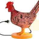 AMPlug in Chicken Egg Lamp, Funny Chicken Butt Night Light with Egg, Lifelike Rooster Lamp with Bulb, 3D Chicken Lights for Easter, Christmas, Birthdays Various Festivals Gift  Yellow