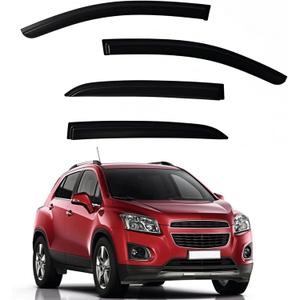 Window Visors Rain Guards fits 2013-2022 Buick Encore (Excludes Encore GX), Out-Channel Window Wind Deflectors Vent Shades for 14-22 Trax, Dark Smoke, 2014 2015 2016 2017 2018 2019 2020 2021
