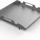 Flat Top Griddle for Blackstone 17 Inch Tabletop Griddle Heavy Duty Steel Grill Pan Replacement Top Part w/Rear Grease System for Blackstone 1819 1832 1814 1650 1945 Accessories