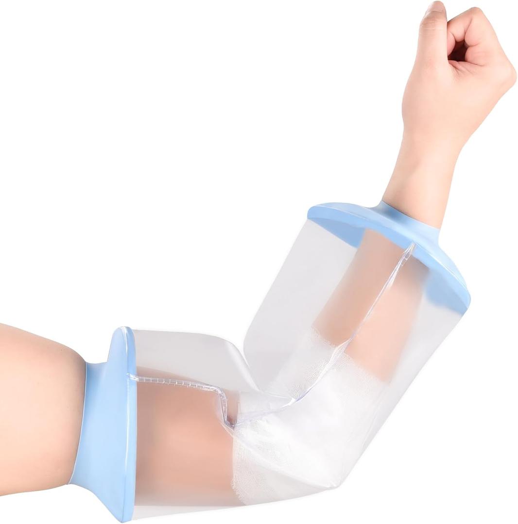 Waterproof PICC Line Shower Cover PICC Line Covers for Upper Arm Elbow Reusable IV PICC Line Sleeve Protector (Elbow-Extra Large)