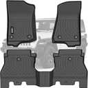 Floor Mats fit for Jeep Wrangler JL 2018-2024 (Not for JK or 4XE), TPE Rubber Car Mats All Weather Custom Floor Liners for Jeep Wrangler JL 4 Door 1st and 2nd Row Front & Rear Non-Slip Odorless, Black