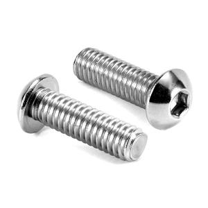 3/8-16 x 1" Button Head Socket Cap Bolts Screws, 20Pcs 304 Stainless Steel 18-8, Allen Hex Drive, Bright Finish by SG TZH (with Hex Spanner)