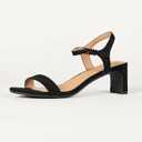 Amazon Essentials Women's Ankle Strap Low Heel Sandals, Size 12