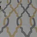 Elrene Home Fashions Kaiden Geometric Room-Darkening Window Curtain, Single Panel, 52" W x 95" L (1 Panel), Golden Yellow (52"W x 95"L (Pack of 1), Light Gold)