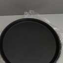 Zopeal 8 Pieces Black Round Restaurant Serving Tray, Plastic Non Slip Surface Food Meals Server Tray with Raised Edges for Home, Kitchen, Restaurant, Cafeteria, Bar (14")