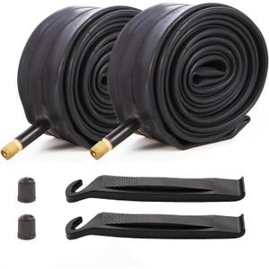 Bike Tubes 2PCS 20x1.75-2.125 Fit 1.75/2.125 Heavy Duty Schrader Valve Bicycle Inner Tubes (20x1.75/ 2.125)