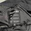 TBMPOY Men's Snow Ski Hiking Pants Waterproof Winter Fleece Lined Pants Camping Skiing Ice Fishing Pants with Belt (X-Large, A1-thick Black)