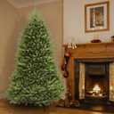 National Tree Company Artificial Full Christmas Tree, Green, Dunhill Fir, Includes Stand, 7.5 Feet