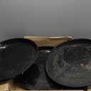 6 Pack of 20 inch Plant Saucer (18 Inch Base), Plant Tray 20 Inch Round, Plant Saucers for Indoors, Plant Trays for Pots, Flower Pot Saucers, Pot Saucers for Planter 16-21" (20", Black)