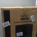 ForPro Professional Collection Expert Double Hot Towel Warmer, 46L Extra Large Capacity, Holds 48 Towels, Rust Resistant Heater with Stainless Steel Racks, 25.5 H x 17.75 W x 11 D, Black