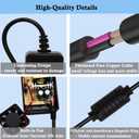 Electric Bike Charger 48V for Lectric Ebike, 54.6V 2A Ebike Battery Charger for 48V Lithium Battery, Electric Bicycle Power Adapter with DC2.1 Jack Connector