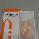 GVIEWIN for iPhone 17 Pro Max Case with Screen Protector, Upgraded [Full Camera Protection] [Non Yellowing] Floral Slim Shockproof Clear Women Phone Cover for iPhone 17 Pro Max 6.9"(Strelitzia/Orange)