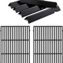 66095 Grill Replacement Grates 66032 Flavorizer Bars Grill Parts for Weber Genesis II E-310 E-315 GS4 Grill Replacement Parts E-335 S-310 Weber Genesis II 300 Series LX 300 Series Cooking Grates Parts