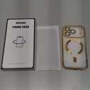 Misscase for iPhone 17 Pro Case with Privacy Screen Protector,[Camera Lens Protector] Clear Magnetic Luxury Plating Case Compatible with MagSafe Elegant Anti-Scratch Case Cover 6.3 inch Gold