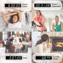 Ivation Oversized Digital Wall Clock with Large LED Display & Timer, 48"