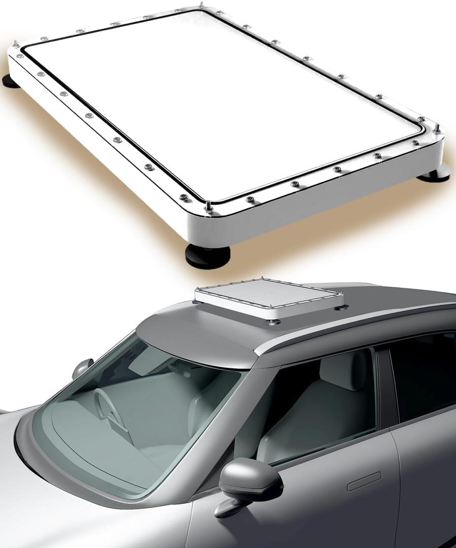 Flat Mount Low Profile Starlink Mount with Magnetic Feet, Starlink Car Roof Mounting Kit No Drill for Starlink Gen 2