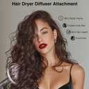 Large Diffuser Attachment for Shark Speed Style, Upgraded Larger Shark Diffuser Nozzle for Speed Style Dry Styler and Styling Tool for Wavy, Curly, Coily Hair