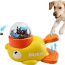 2-in-1 Duck Treat Dispenser for Dogs to Train Problem-Solving Skills,Dog Slow Feeder Puzzle Prevents Bloating,Interactive Treat Dispensing for Medium and Small Cats,Dogs