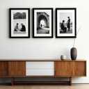 20x30 Picture Frame Set of 2, 20 x 30 Black Picture Frame with HD Plexiglas, 20 by 30 Poster Frame, Display Frame for Vertical or Horizontal, Presenting Spatial Aesthetics-Form & Light Series